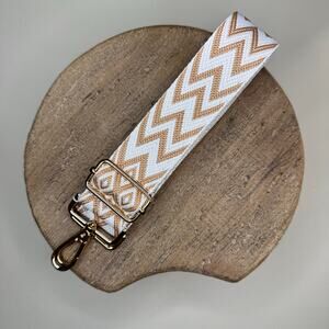 Tan White Crossbody Purse Guitar Strap NEW FAST SHIP PS206